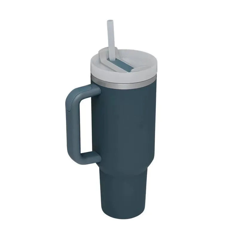 Custom Adventure H2.0 40 Oz Coffee Thermal Cup Stainless Steel Black Insulated Travel Mug