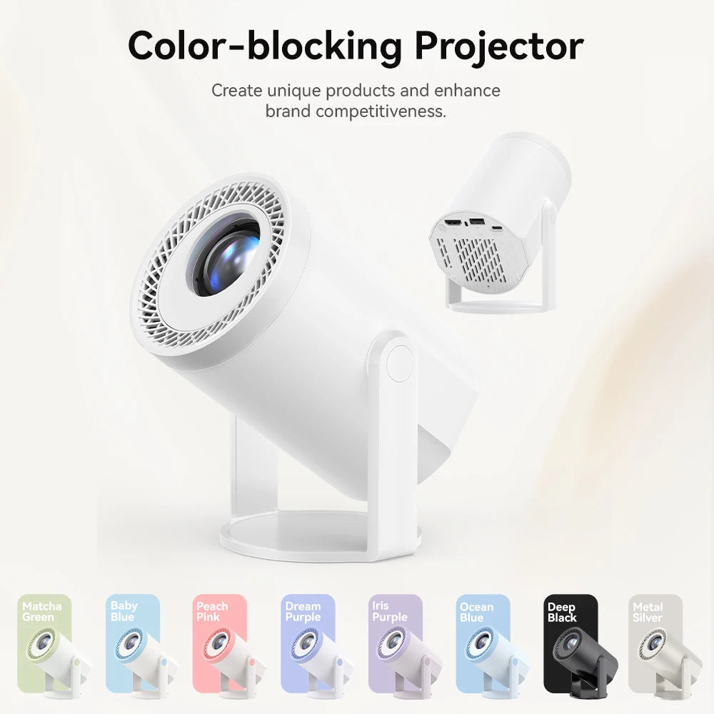 Portable Mini Projector with 5G WiFi, 200 ANSI Lumens and 235 Inch Image