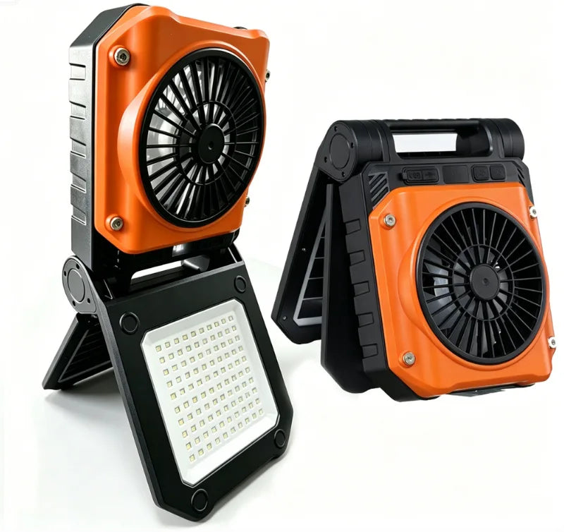 Outdoor Camping Fan Electric Long Battery Life Rechargeable Oscillating Silent 20000mAh