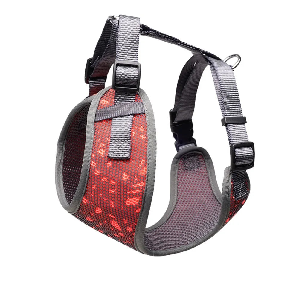 Luxury Adjustable No Pull Nylon Dog Harness Soft Padded Vest Style Pet Harness for Daily