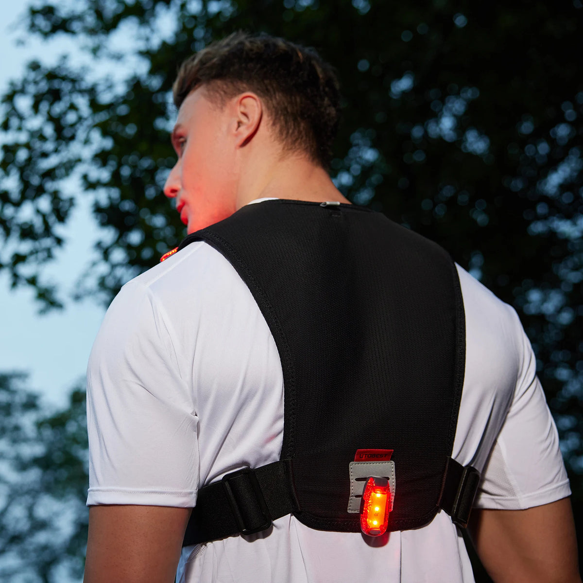 Ready Stock Clearance Fashion Nylon Waterproof LED Hydration Backpack For Trail Running