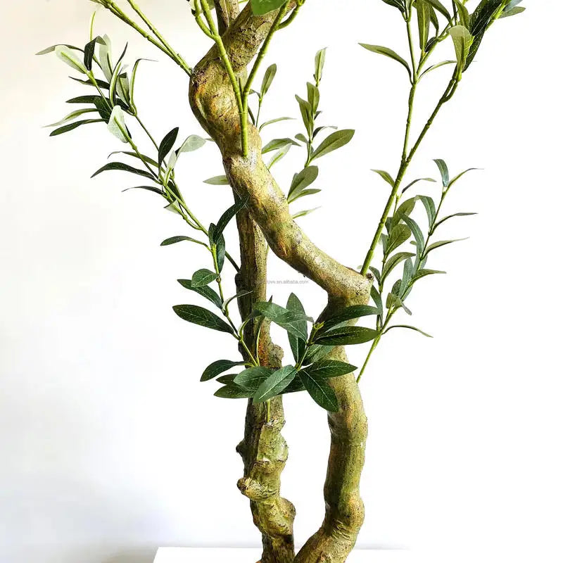 YM Real Touch Artificial Olive Tree with Fruit Potted Plant Living Room Home Indoor Decor