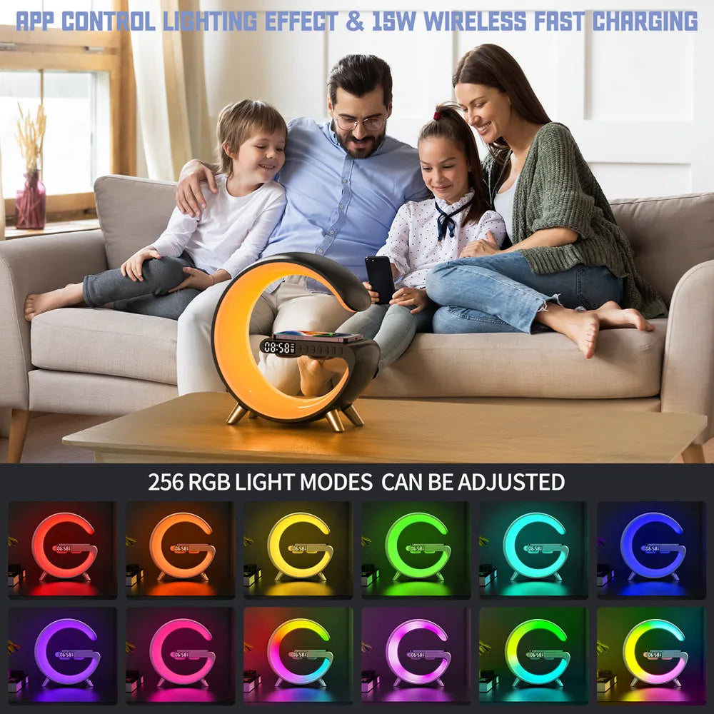 Sunrise Alarm Clock RGB Wake Up Light, Smart LED Sleep Aid Night Light Alarm Clock Table