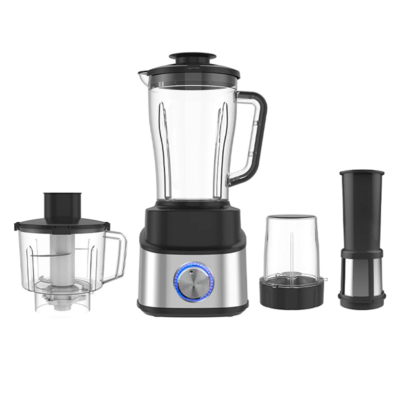 Portable Blender 4-in-1 Smoothies Maker Stainless Steel Blades 1.5L Capacity Food