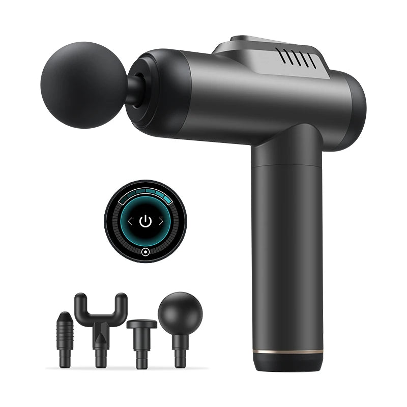 Professional Powerful Massage Gun LCD Touch Control 30 Adjustable Levels Body Neck Back