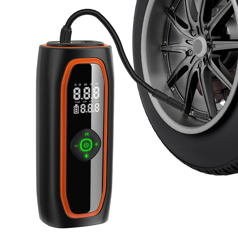 Portable High Pressure Car Tire Inflator, Automatic Electric Air Pump High Power Fast