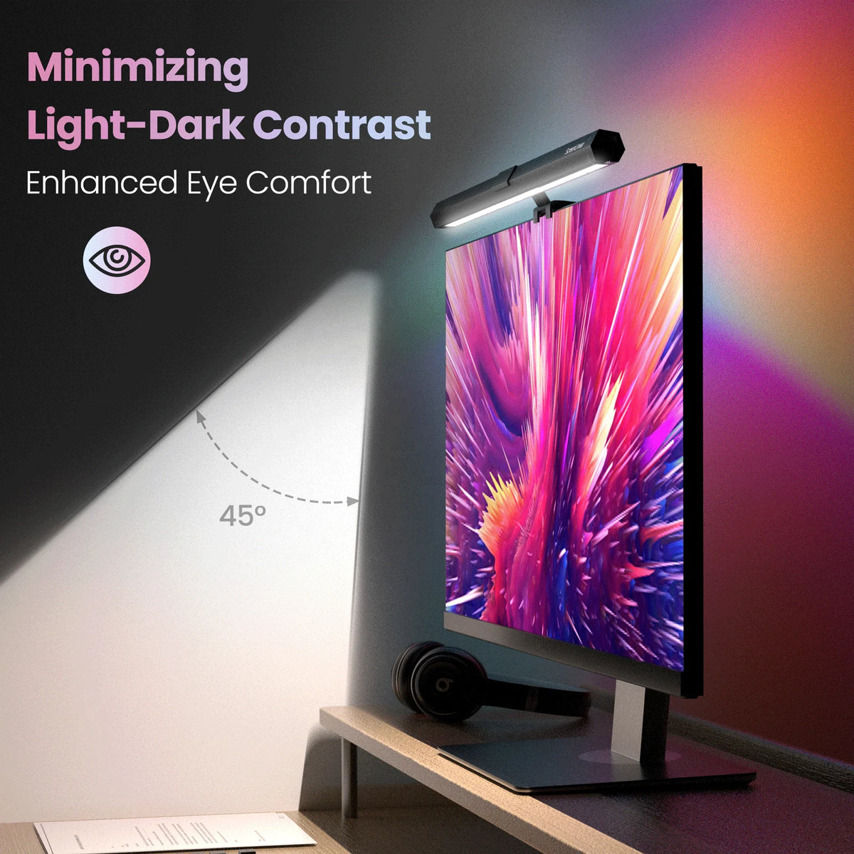 Eye Protection RGB Backlight PC Computer Screen Hanging Monitor Light Bar Office Working