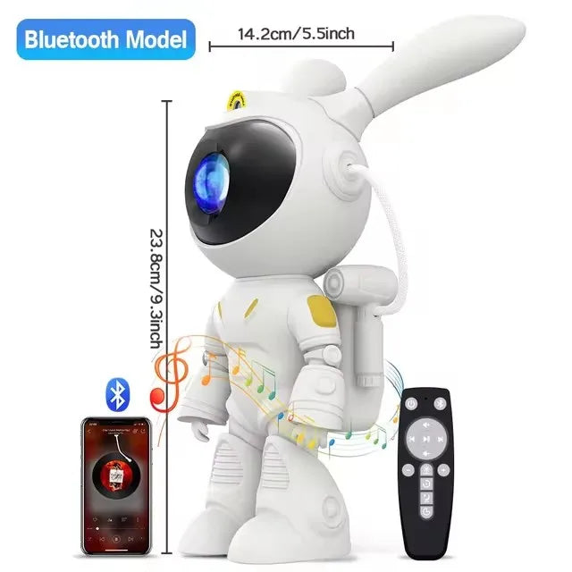 Kids Star DIY Projector Night Light 360 Adjustable Design Astronaut Nebula Galaxy