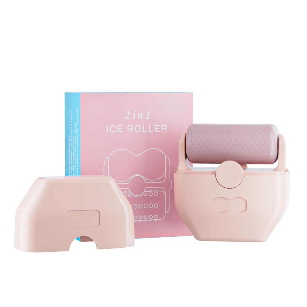 2-in-1 Silicone Ice Roller for Cooling Face and Body Massage