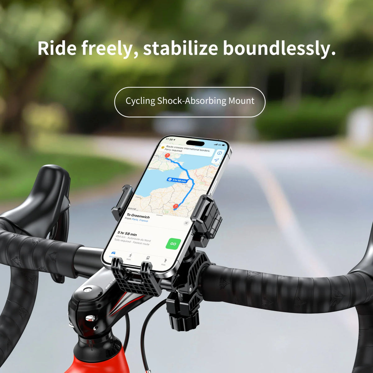 1 Second Automatically Lock Waterproof Bike Mobile Phone Holder Motorcycle Phone Mount