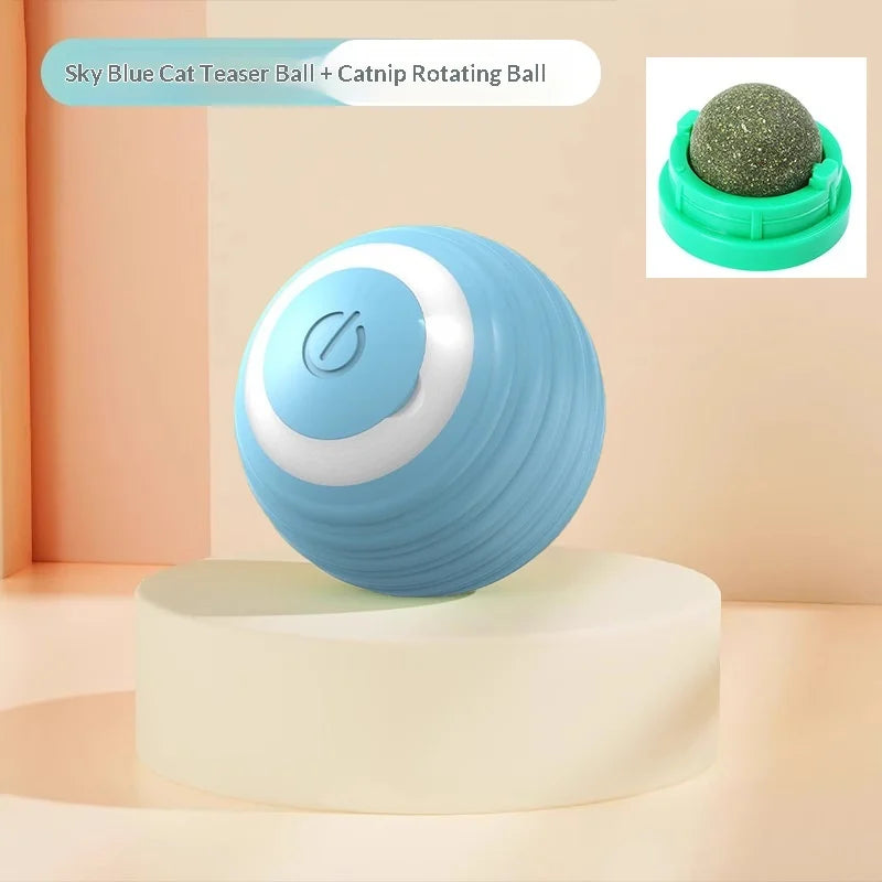 Electric Automatic Modern TPR Bite-Resistant Bouncing Ball Chew Toy