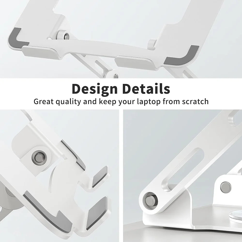 Desktop Swivel Laptop Stand, Adjustable Desktop Laptop Stand with 360 Degree Swivel,