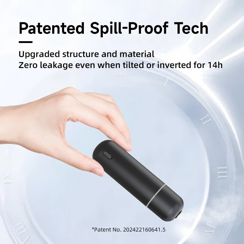 Rechargeable Electric Humidifier Luxury Car Diffuser Waterless Air Freshener Essential
