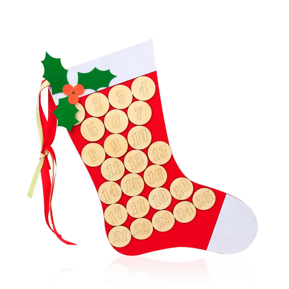 Reusable Led Creations Wooden Christmas Advent Calendar