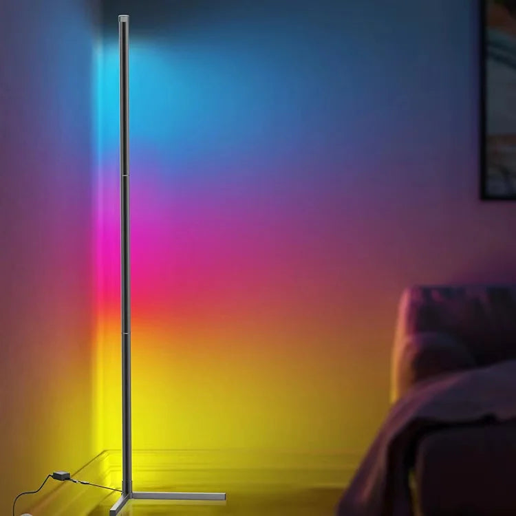 Indoor Home Decor Smart Corner Floor Standing Standard Lamp Lighting TUYA App Control