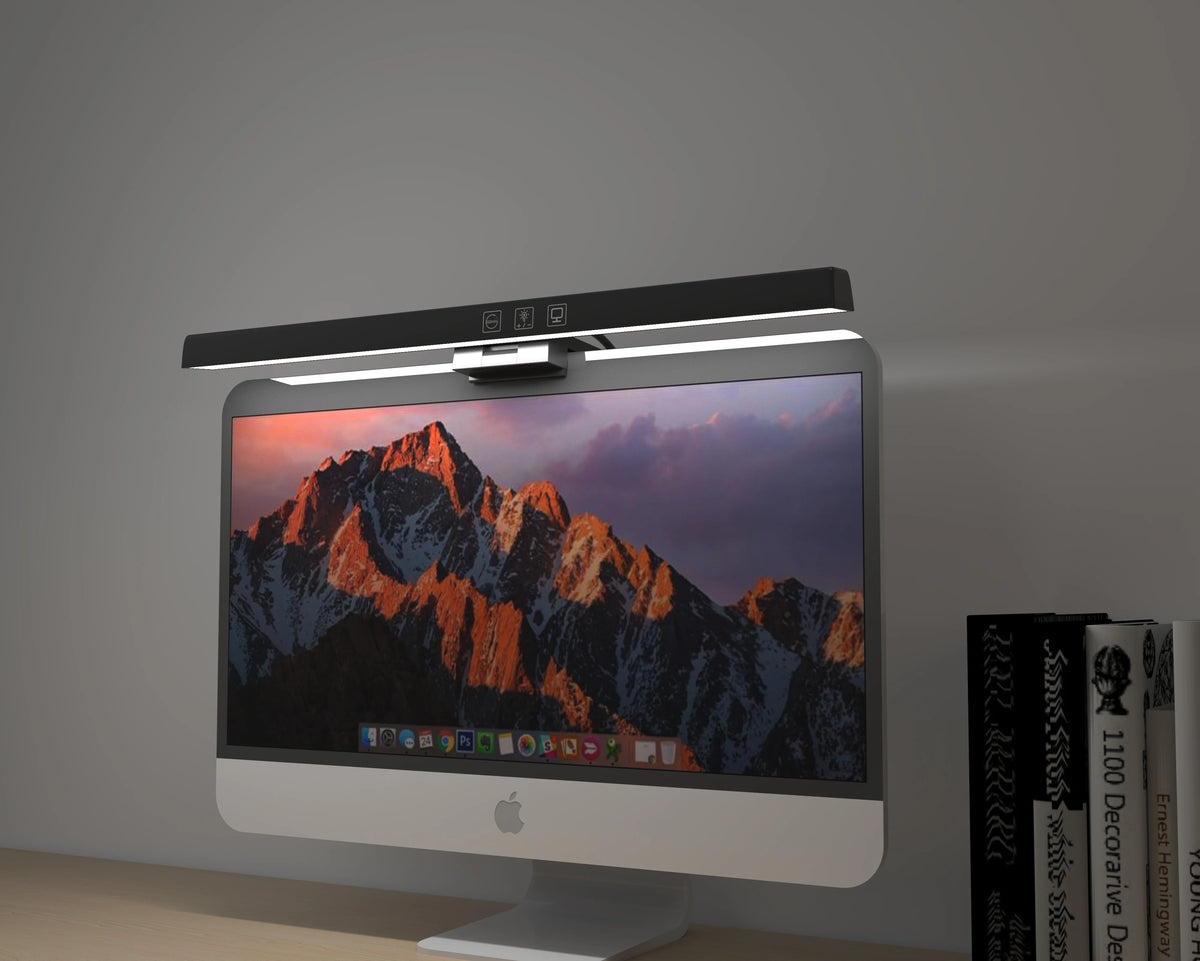USB Type-C LED Monitor Light Bar Dimmable Screen Clip Lamp Touch Control 3000K 4000K