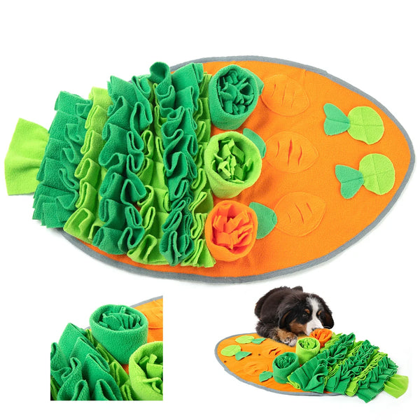Washable Cotton Dog Snuffle Mat Eco-Friendly Slow Feeding Lick Pad Interactive Pet