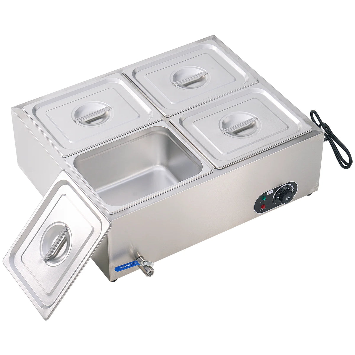 Electric Lunch Box Stainless Steel Insulated Food Warmer Pot for Restaurant Use
