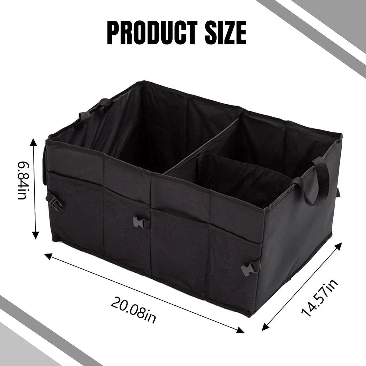 Foldable Eco-Friendly Lightweight Car Trunk Backseat Organizer Oxford Cloth Large