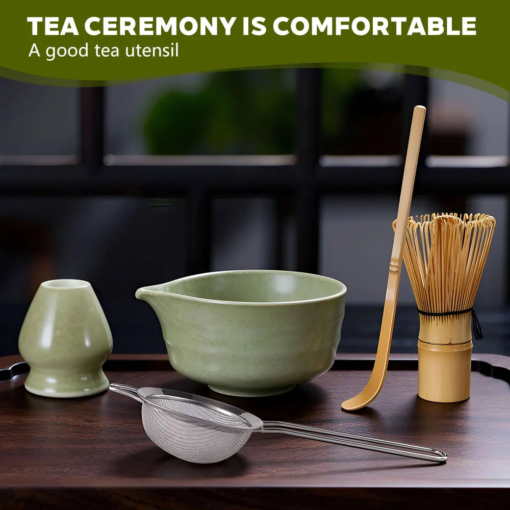 Matcha Whisk Set Ceramic Matcha Set Includes Matcha Bowl Whisk Holder Matcha Bamboo