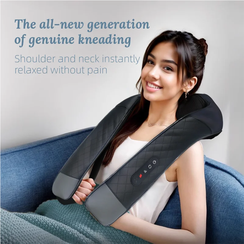 Shiatsu Neck, Shoulder and Back Massager for Home and Office Use