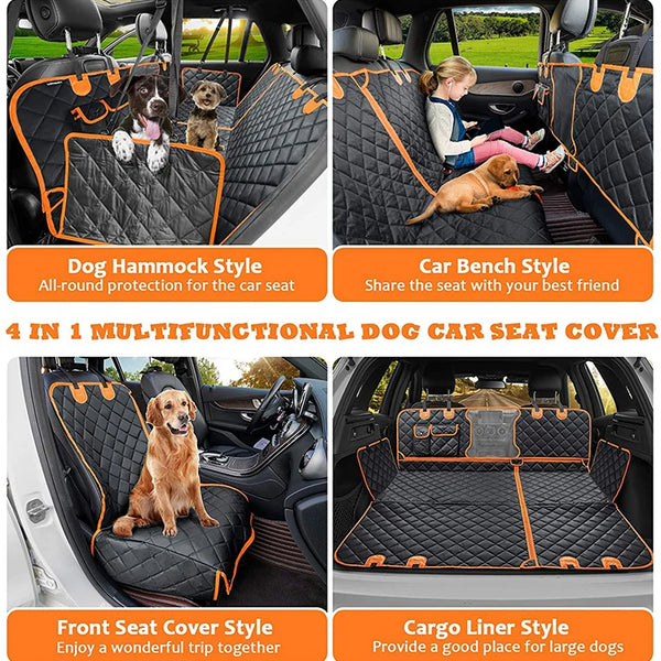 Dog Car Seat Cover Waterproof Pet Dog Travel Mat Mesh Dog Carrier Car Hammock Cushion