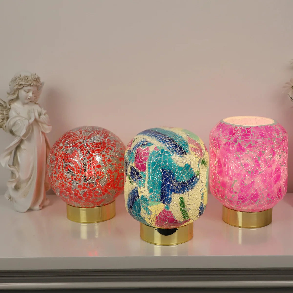 New Arrived LED Ball Lights Glass Table Lamp For Bedroom Dorm Living Kitchen