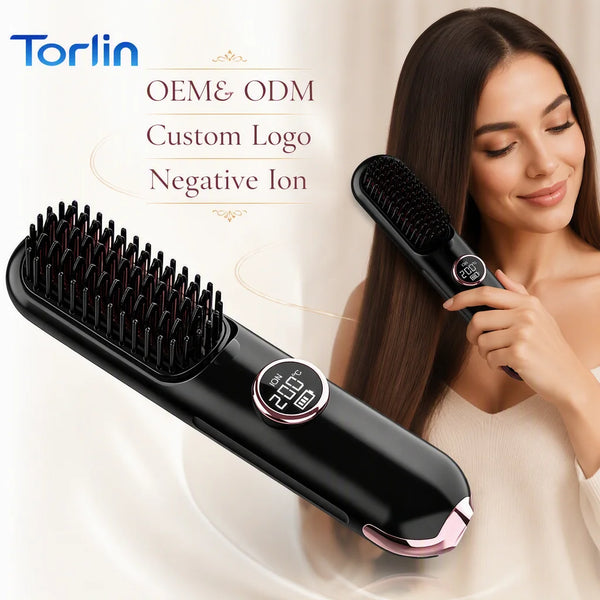 Torlin LED Display Negative Ion Anti-Static Hair Styler Tools Frizz-Free Smooth Hair MCH