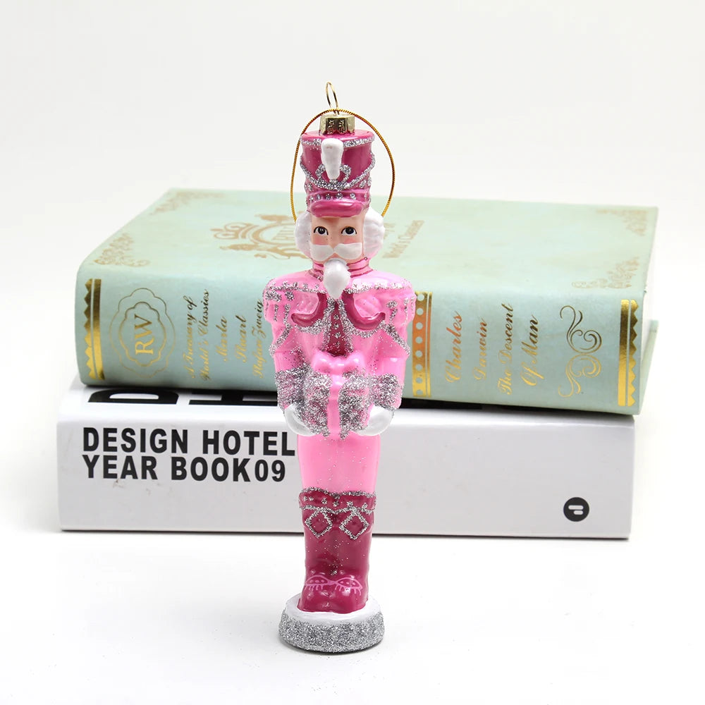 Hot Custom Glass Nutcracker Ornament Christmas Gift Hanging Ornaments Eco-Friendly