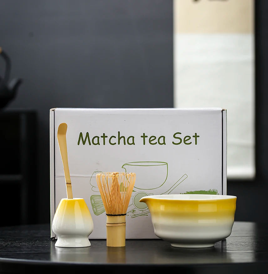 4 to 7 PCS Matcha Bowl Ceremony Accessory Japanese Tea Matcha Organic Bamboo Whisk Chasen