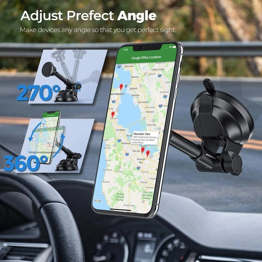 Sales Stable Magnetic Car Phone Mount Universal Suction Cup Mobile Phone Holder Hit