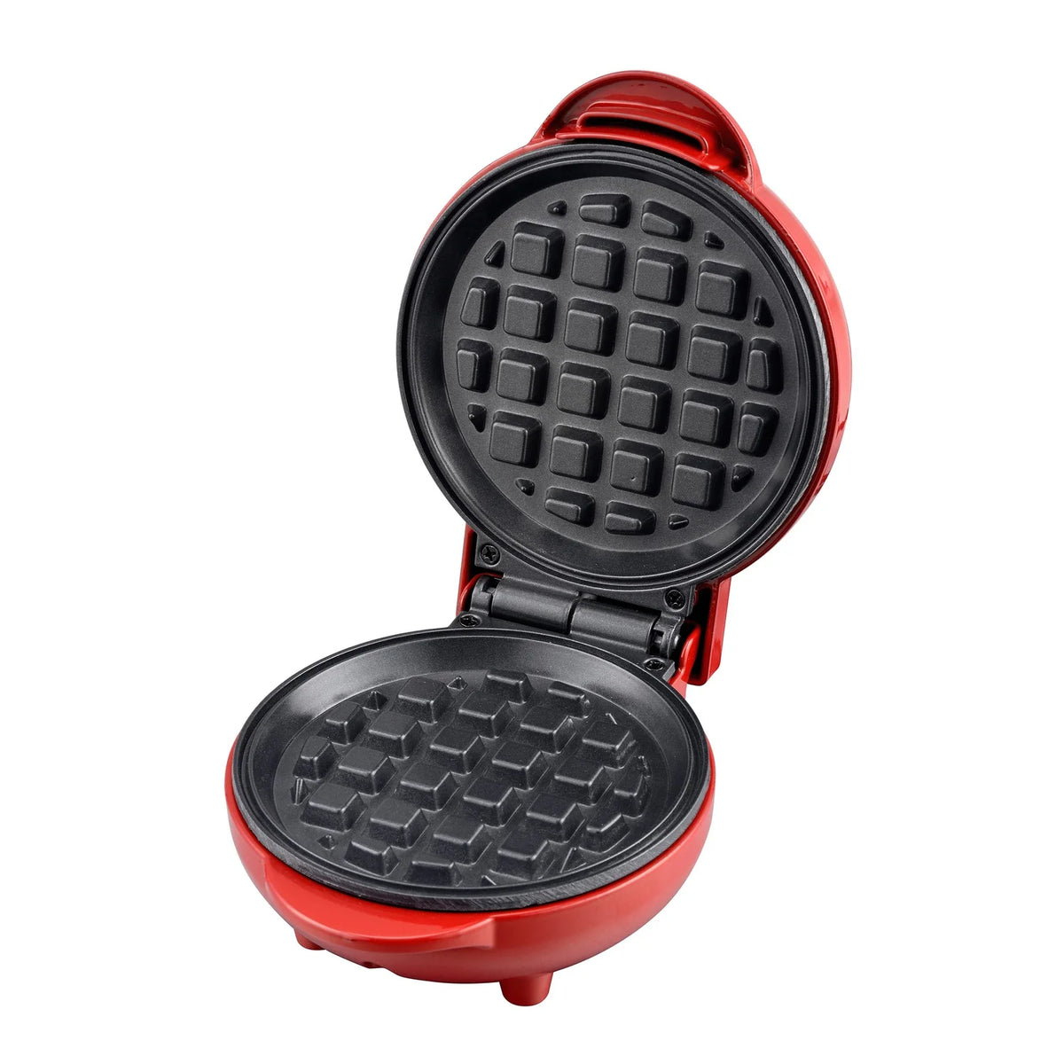 SLS1037 550W Mini Round Waffle Maker with 12.5cm Nonstick Plate and Overheat Protection