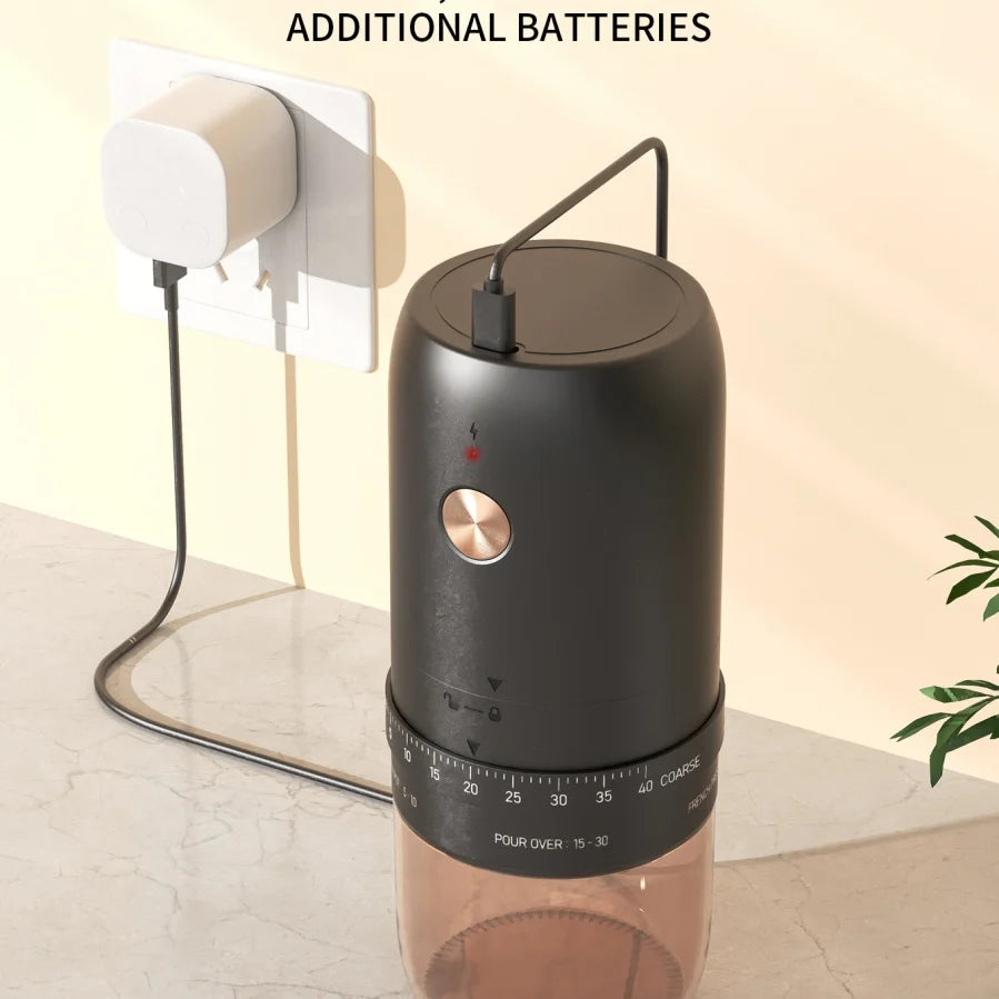 Electric Coffee Mill Small Rechargeable Usb Portable Handheld Burr Coffee Bean Grinder