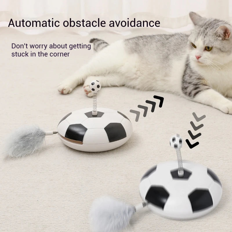 FishPrincess Electric Interactive Automatic Soccer Ball Teaser Toy for Indoor