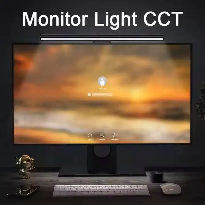 Modern Indoor LED Light Bar for Office & Bedroom USB-Powered Adjustable Dimmable White