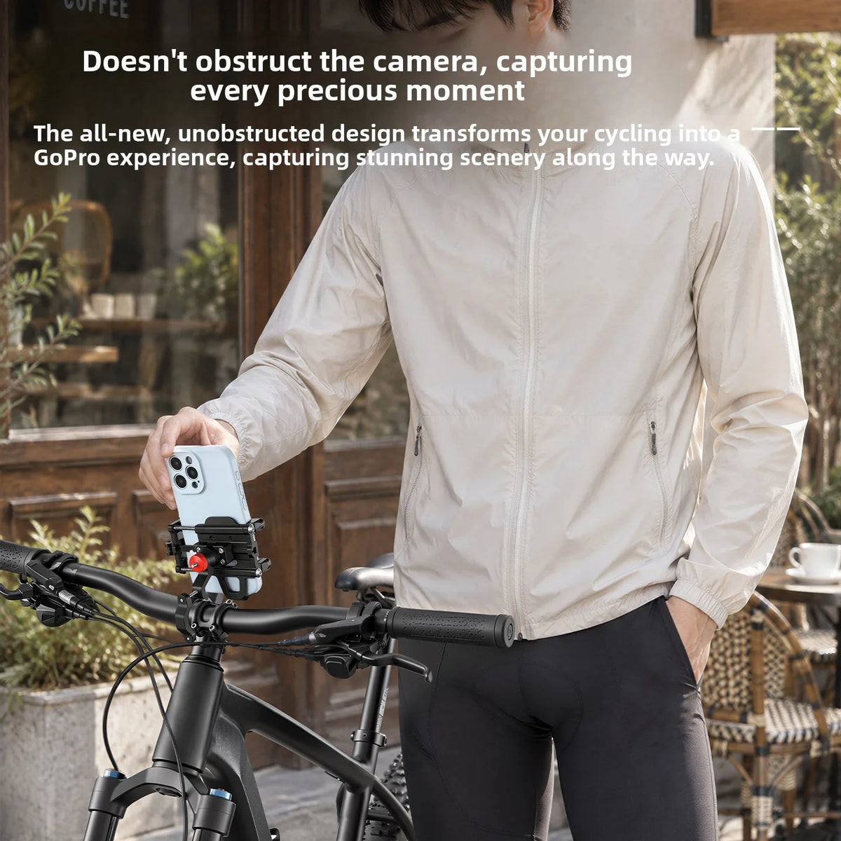 Bike Phone Mount for E-Bike Scooter Motorcycle Aluminum Handlebar Holder 4.7-7.2 Inch