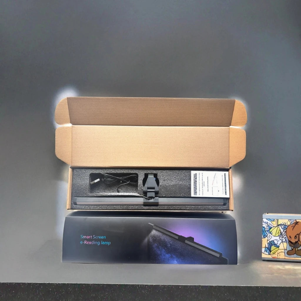 Modern RGB Backlit Dual Light LED Monitor Light Bar Eye-Care Aluminum Computer Desk Touch