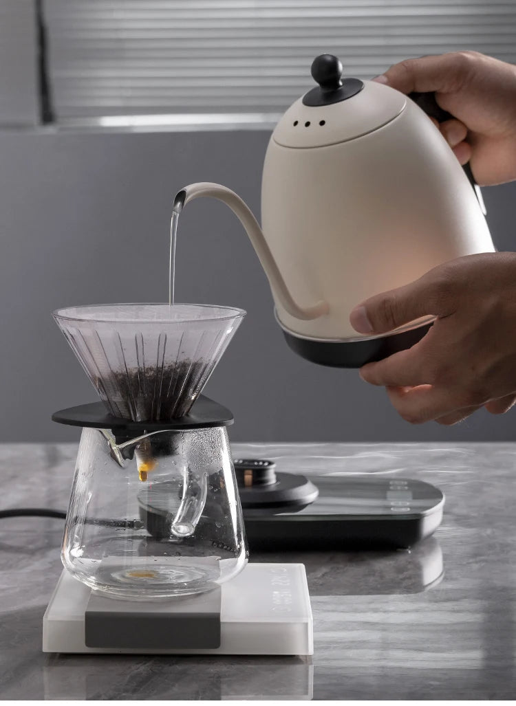 0.8L 1200W Multi Color Kettle Body Stainless Steel Tea Maker Gooseneck Pour Over Drip