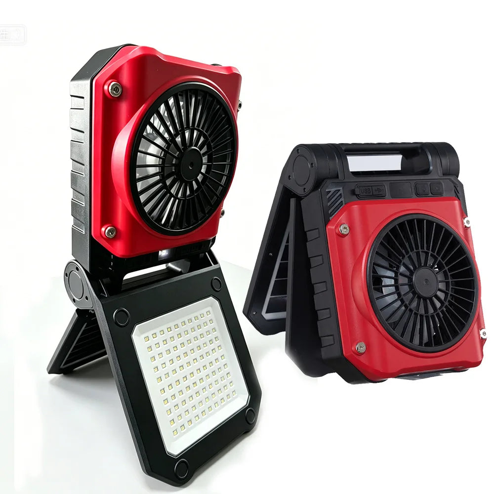 Outdoor Camping Fan Electric Long Battery Life Rechargeable Oscillating Silent 20000mAh