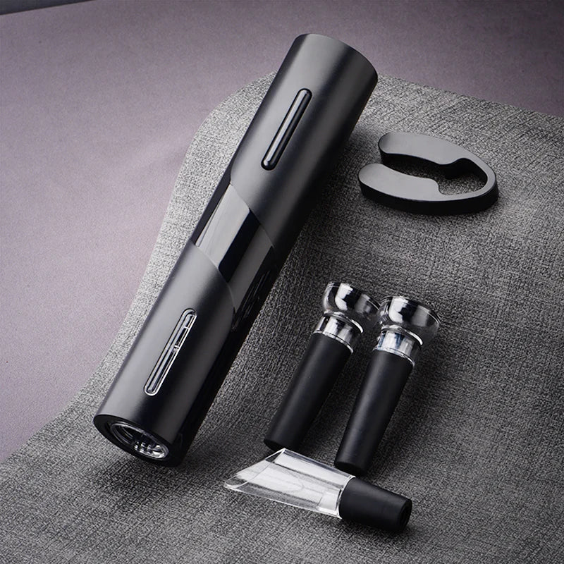 4 in 1 Multi-Functional Corkscrew Kit Rechargeable Electric Wine Opener Gift Set