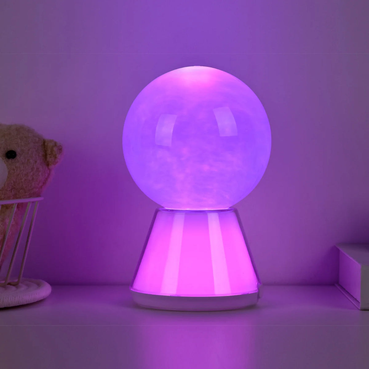 Gift Decor RGB Plastic Ball Led Crystal Ball Lighting 3d Cloudy Color Changing Party