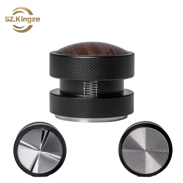Kingze Premium Barista Tools Gravity Adaptive 51mm 53mm 58.35mm Stainless Steel Espresso