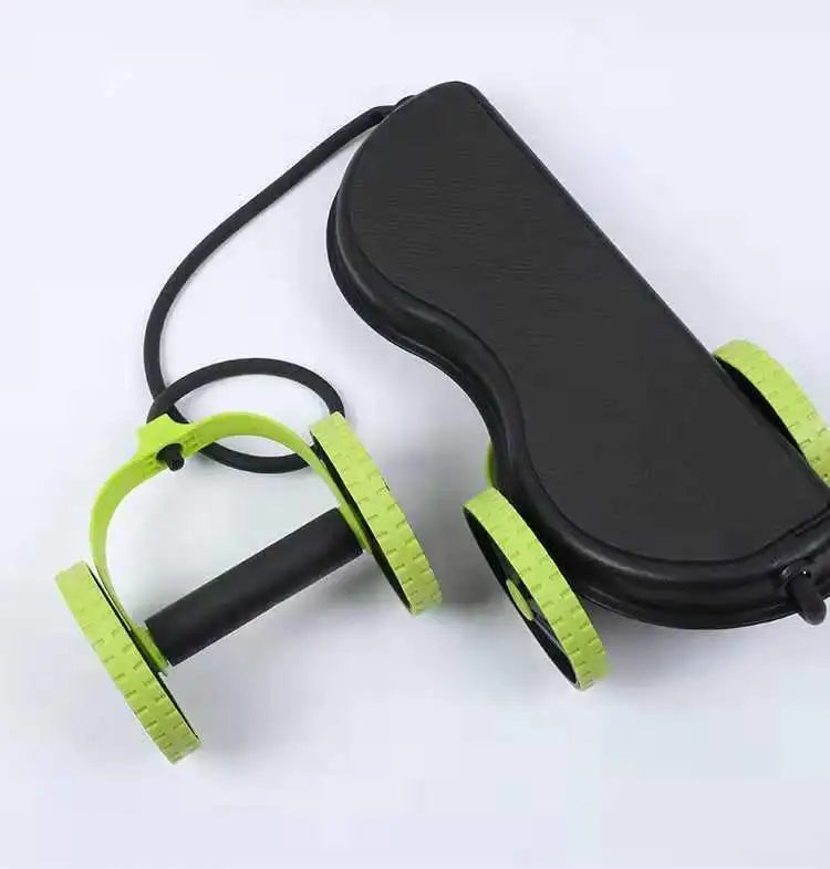 Fitness Home Ab Abdominal Power Wheel Roller Slide Tone Big Exercise Four Roller Set
