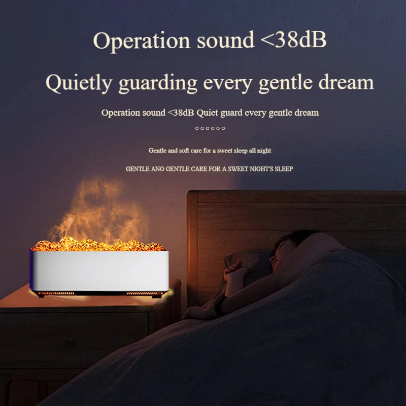 New Colorful Flame Aromatherapy Machine Home Bedroom Desktop Simulation Fireplace