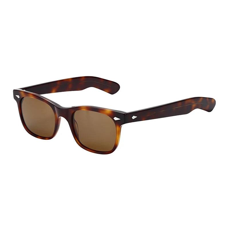 Designer Polarized Sunglasses Unisex Brand Acetate Full Rim Frame UV400 Lenses Travel