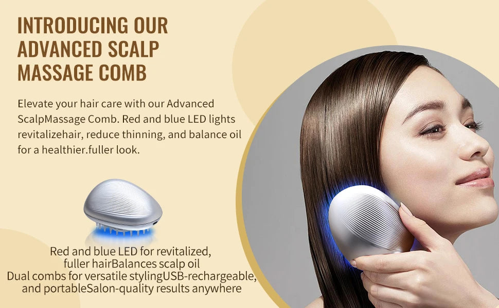 Electric Hair Scalp Oil Applicator Brush Hair Oiling Applicator Oil Dispenser Vibration