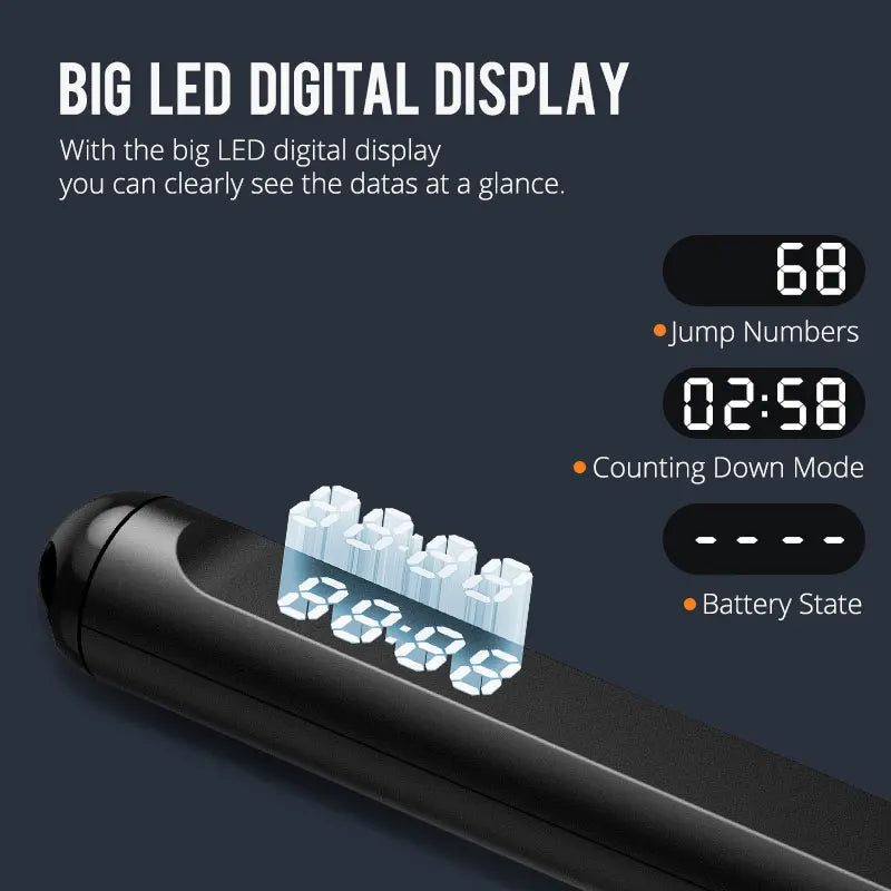 Custom Label Digital Counter Smart Speed Cordless Jump Rope For Adults & Children