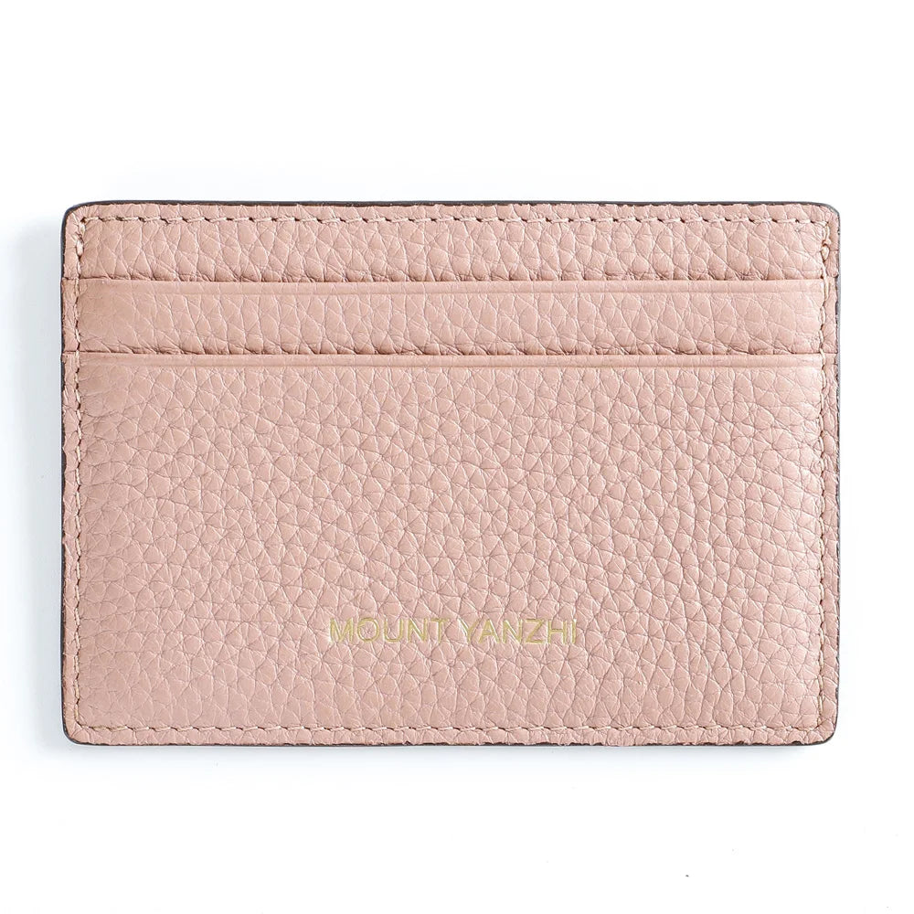 Custom Minimalist Slim Wallet Genuine Leather ID Credit Business Card Holder Luxury RFID