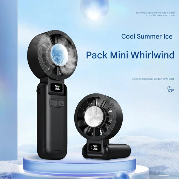 3600mAh Mini Portable Fan USB Rechargeable Plastic Material for