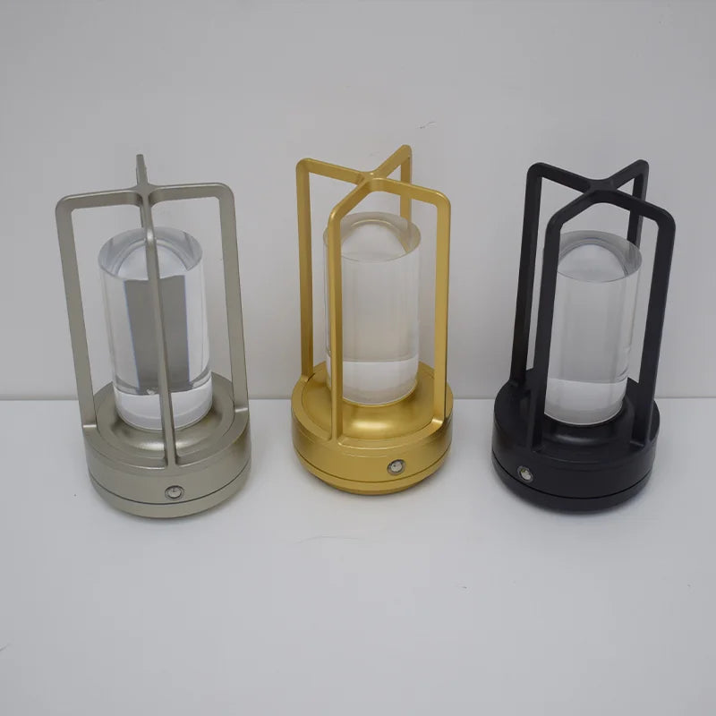 Modern Design 3000mAh LED Camping Light Portable Touch Lantern Cordless Outdoor